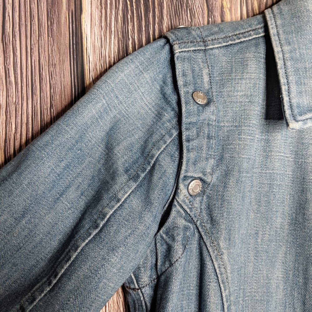 DIESEL Women's Italian Denim Jacket / Vest Medium - Picture 3 of 6